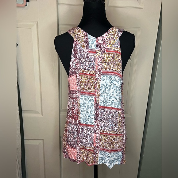Floral Patchwork Boho Sleeveless / Tank Top - Picture 2 of 5